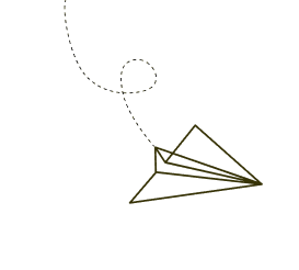 Paper airplane decoration